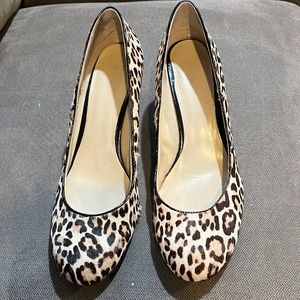 Nine West Garner wedge heels in cheetah print